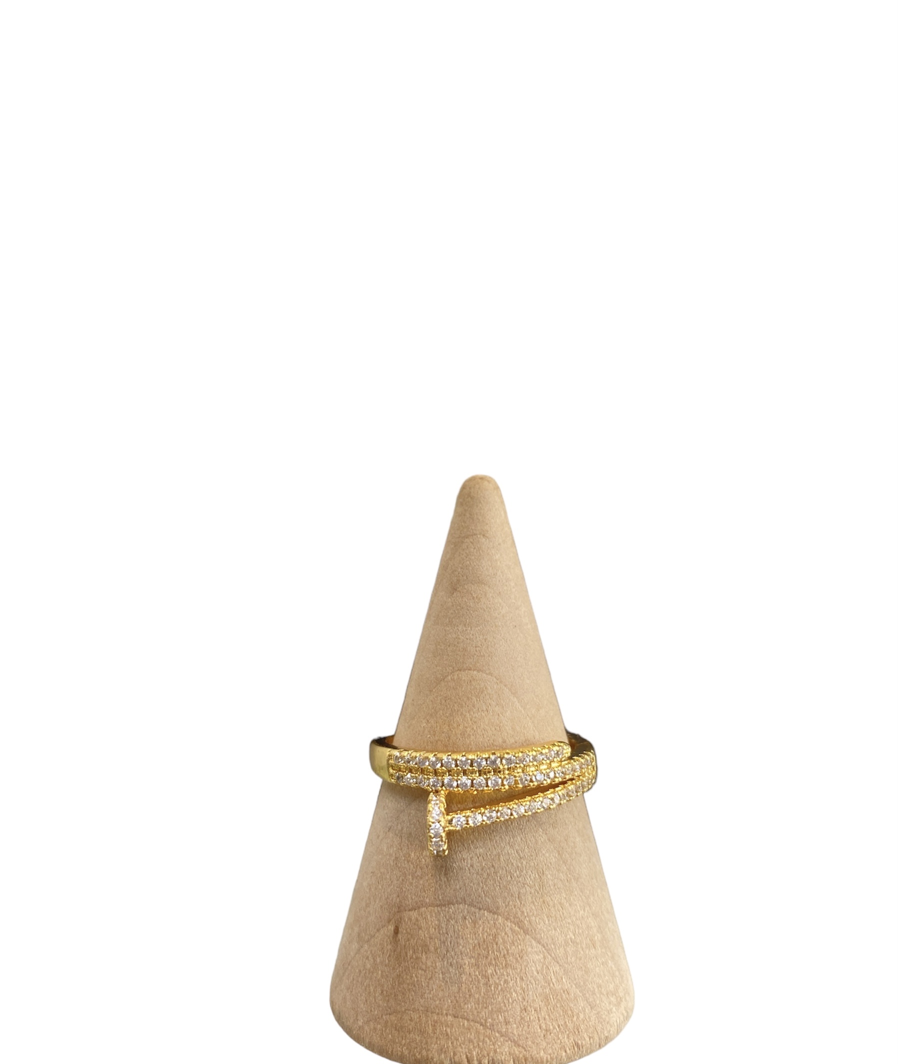 Golden Nail Ring