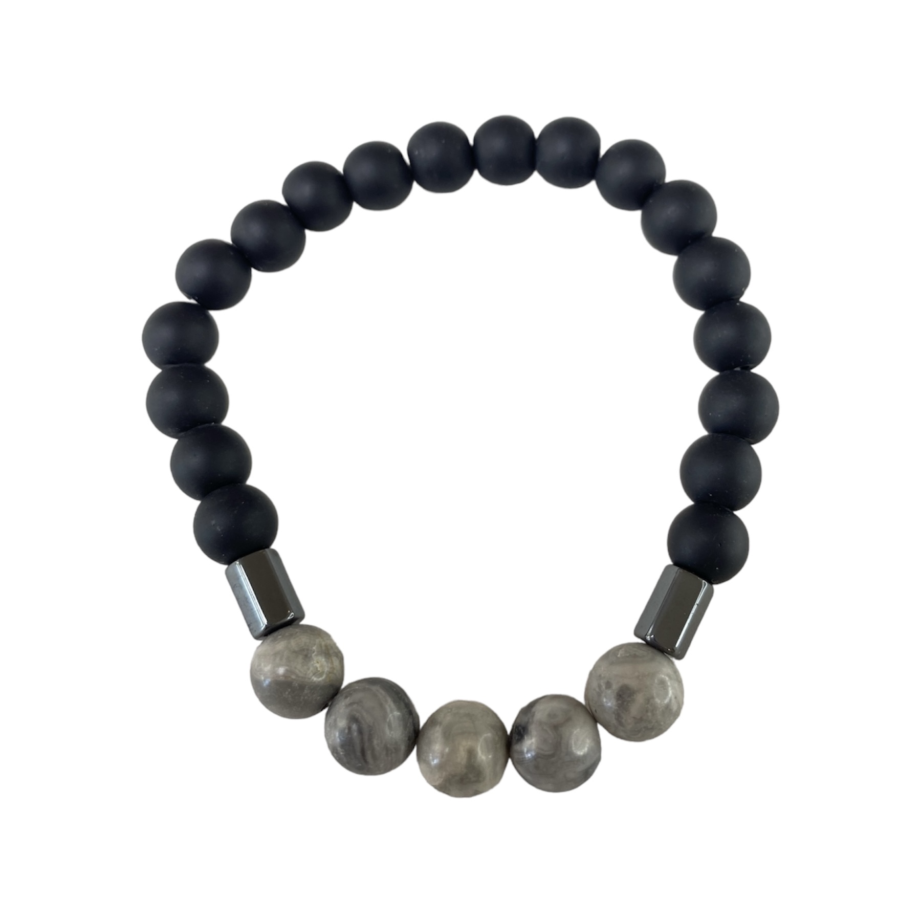 Graphite Marble Bracelet