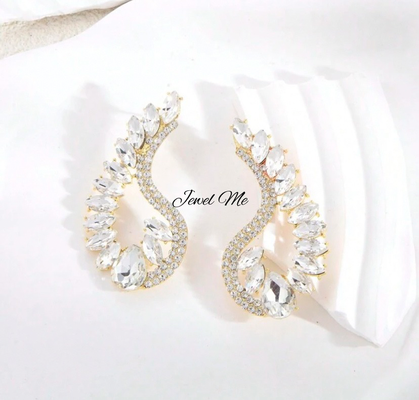 Swan Crystal Earrings