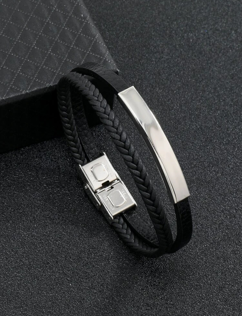 Layered Leather Bracelet