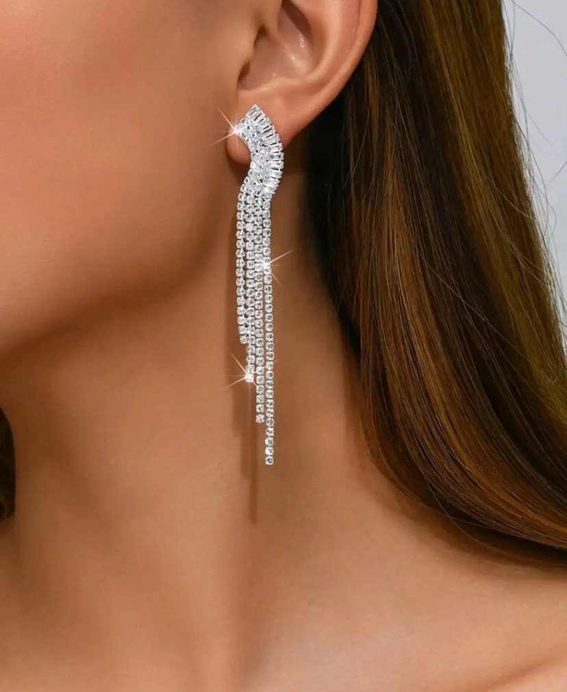 Crystal Cascade Earrings