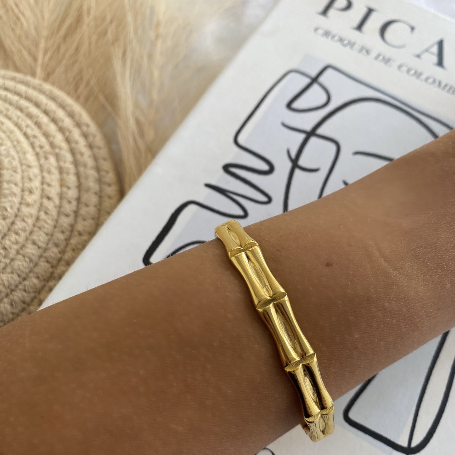 Bamboo Charm Bangle