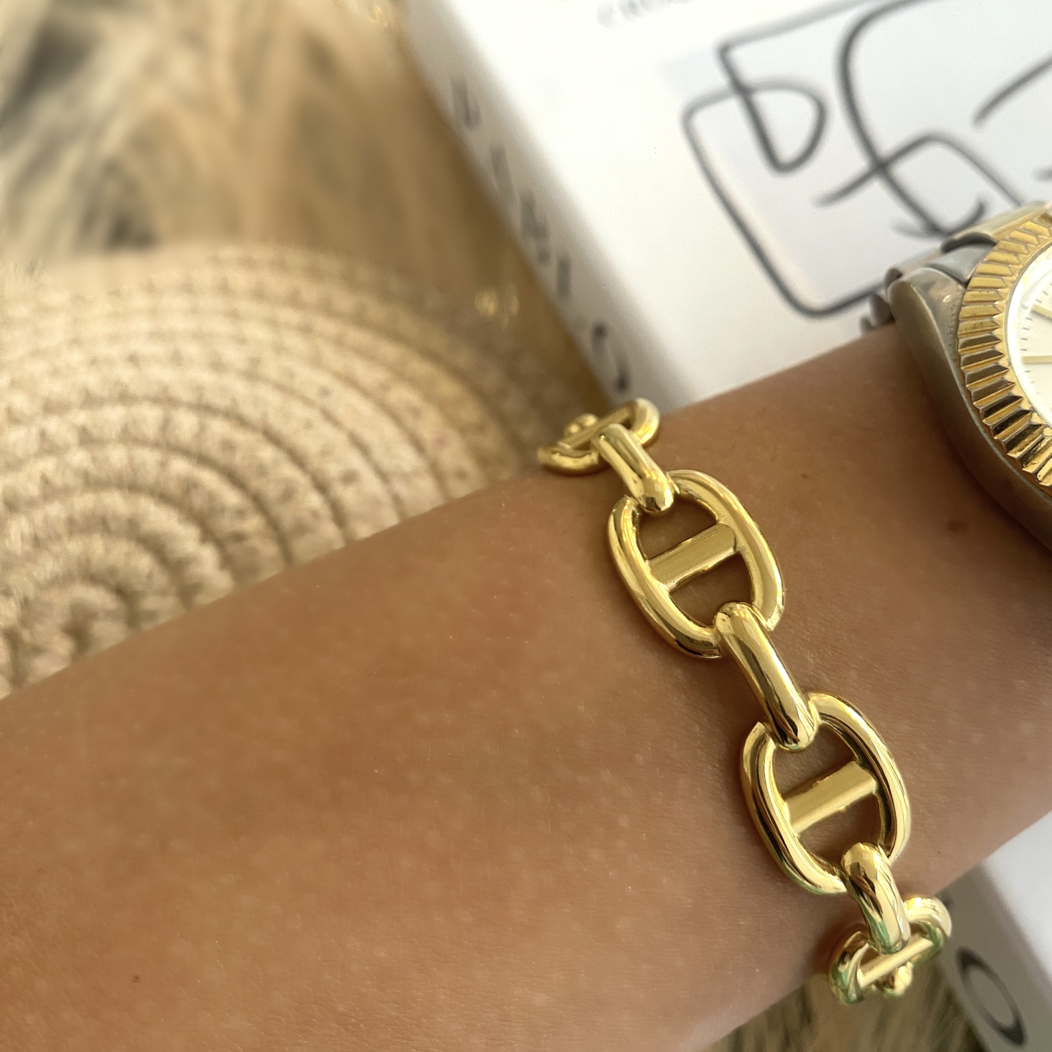 Golden Link Cuff