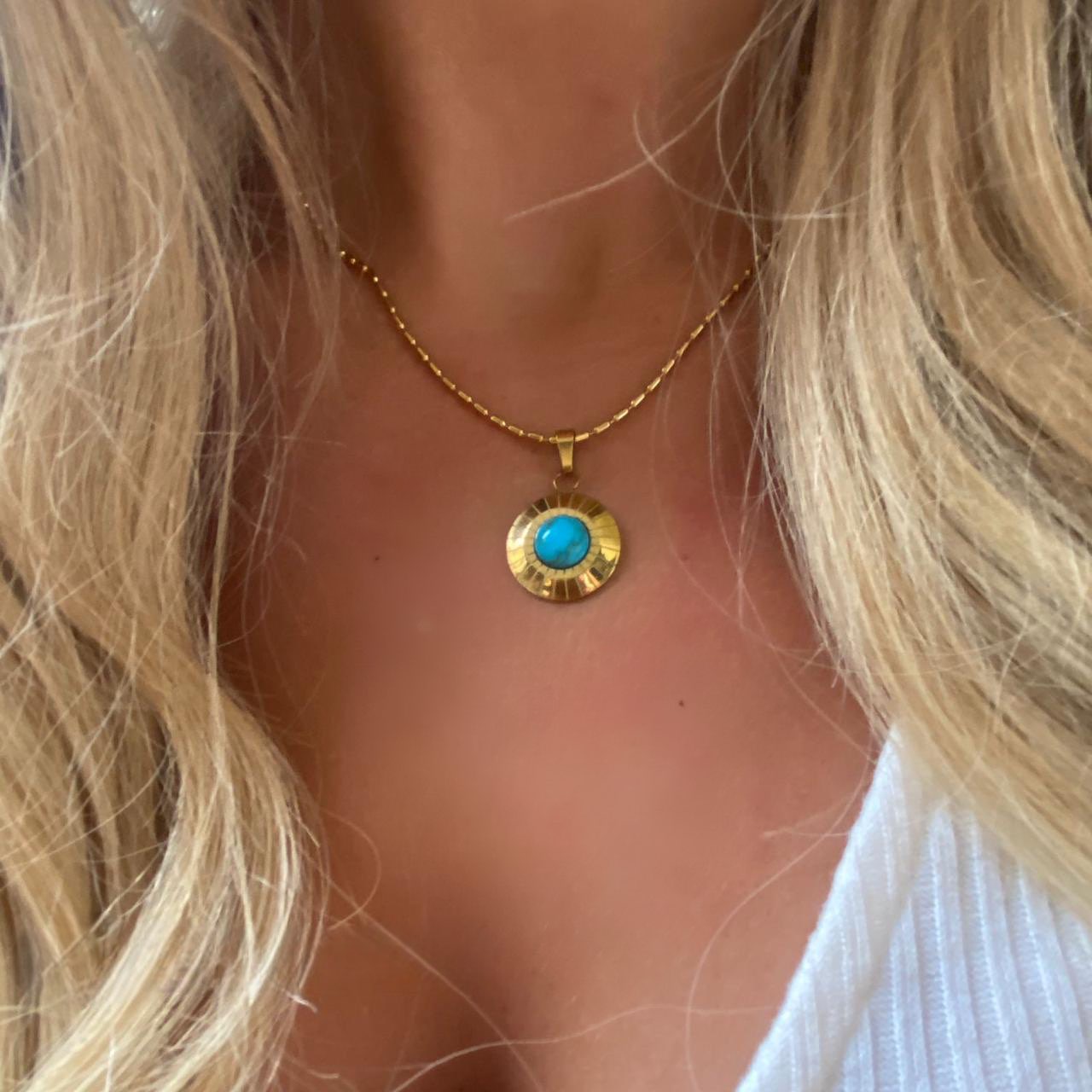 Solar Turquoise Necklace