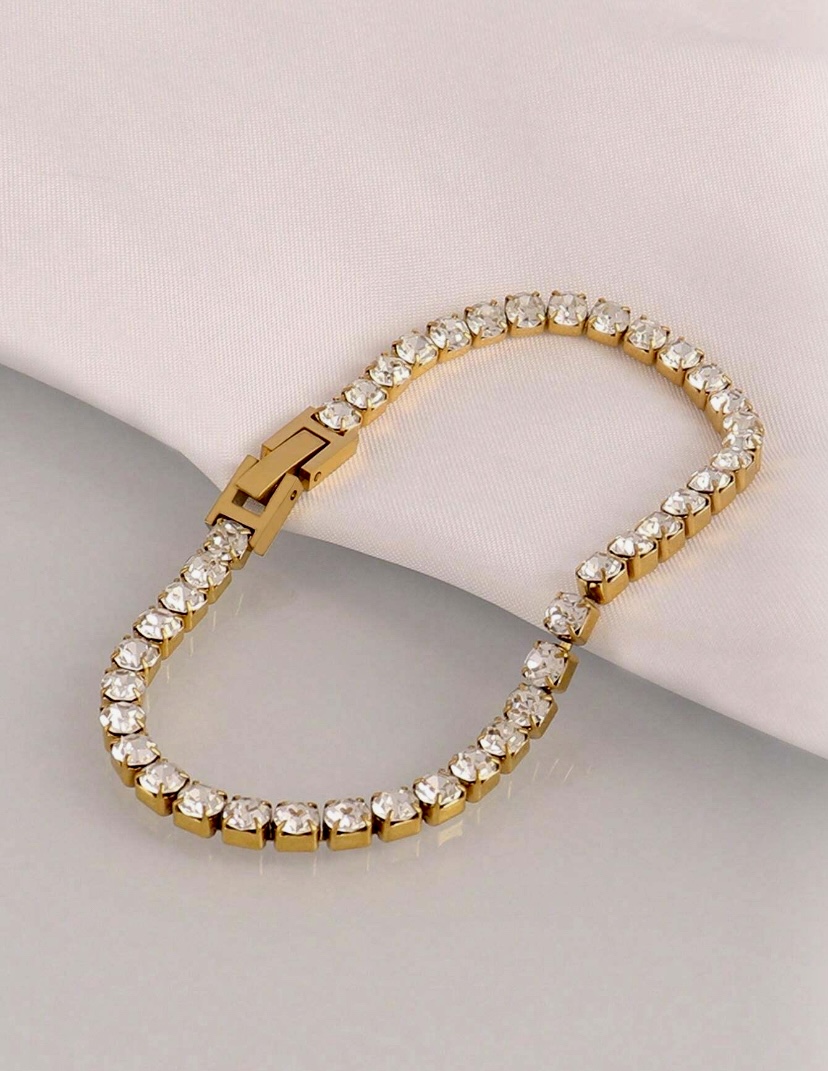 4mm Gold Tennis Bracelet