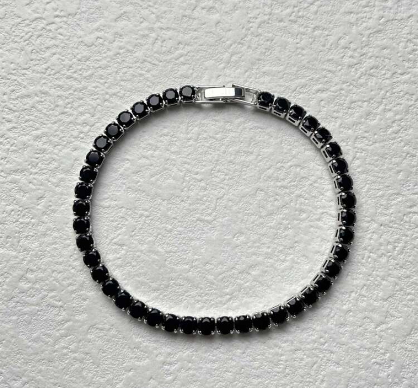 Black Tennis Bracelet