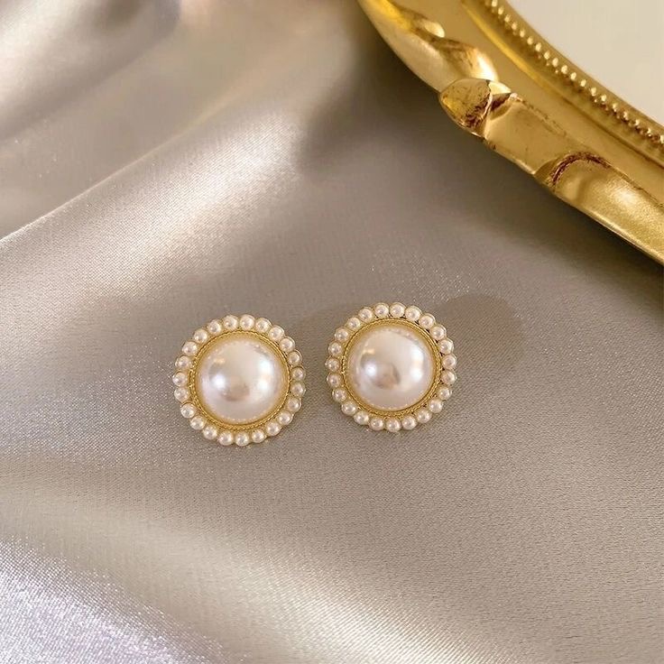 Pearl Stud Earrings