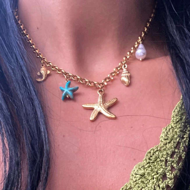  Starfish Charms Necklace