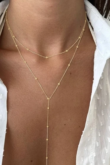 Y layered Necklace