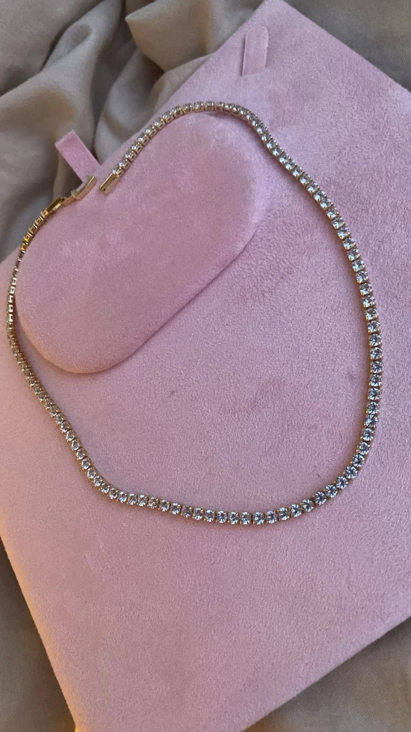 Gold Tennis Necklace