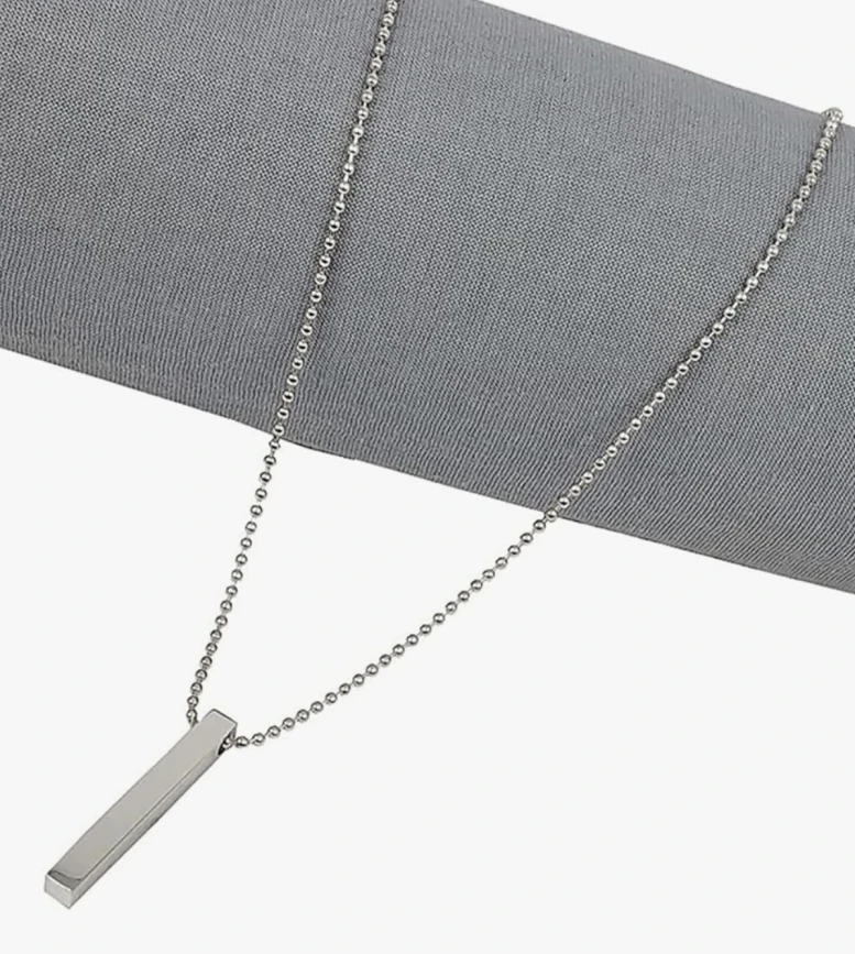 Silver Bar Necklace
