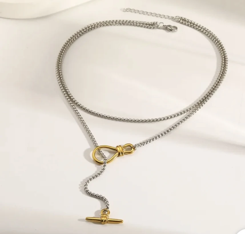 T-Bar Lariat Necklace