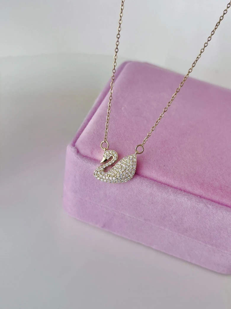 Swan Pendant Necklace