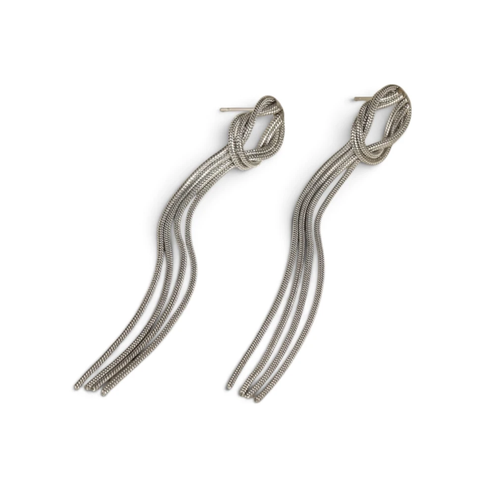 Silver Knot Dangles