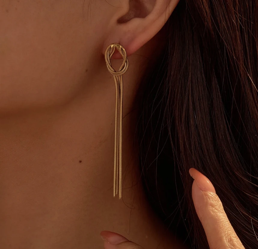 Gold Knot Dangles