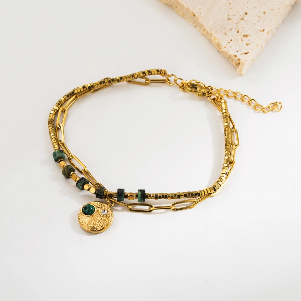 Emerald Tide Layered Chain