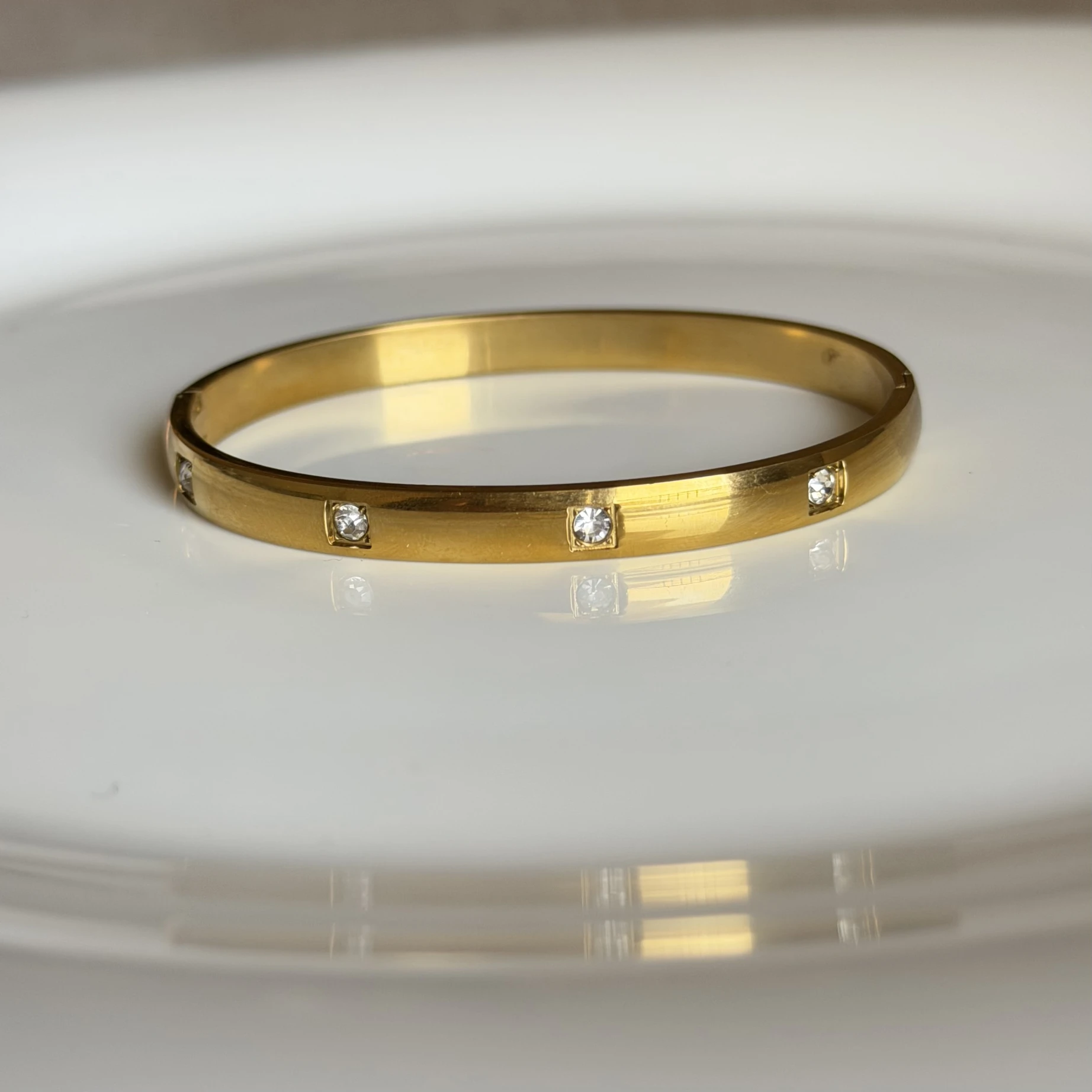 Cubic Crystal Bangle