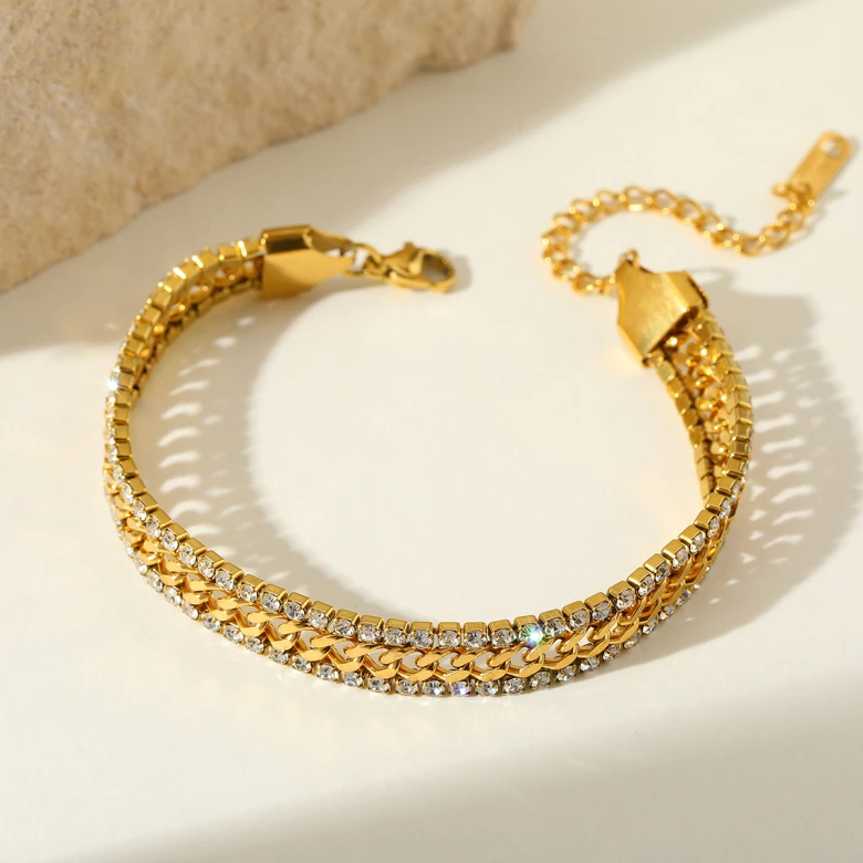  Layered Tennis Chain