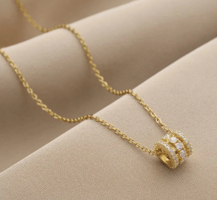 Sparkle Barrel Necklace