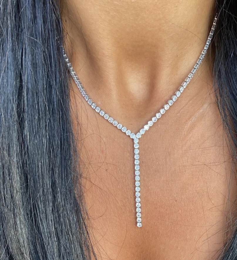 Y Tennis Necklace